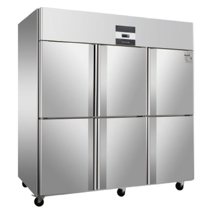 Commercial Stainless Steel Solid Door Reach in Refrigerator & Freezer
